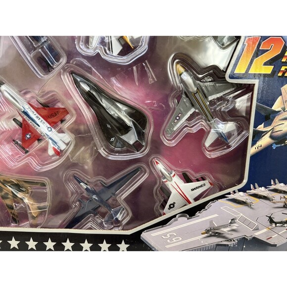 MOTOR MAX SUPER FLITES 12 Die Cast Realistic Fighters Military History New Seale - Picture 5 of 7